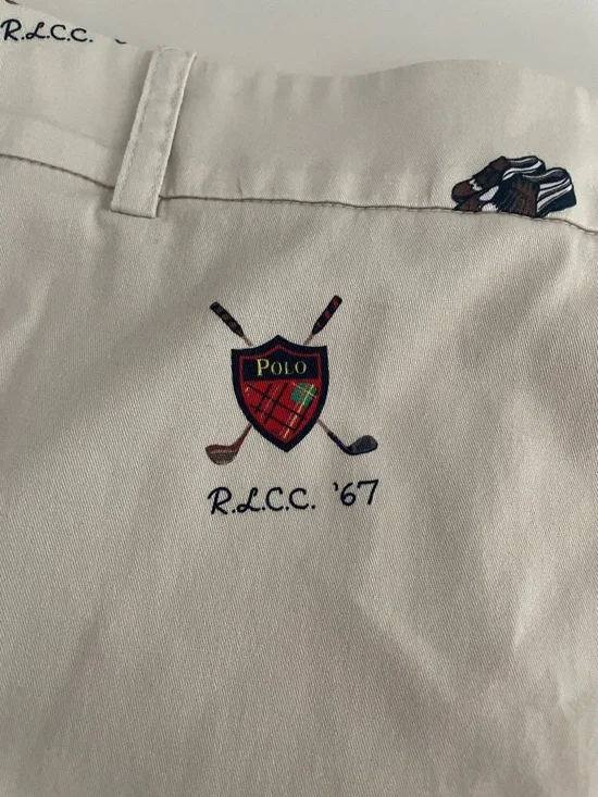 POLO Ralph Lauren global Cream Mini Skirt with Multicolor Golf Motif - Picture 8 of 12